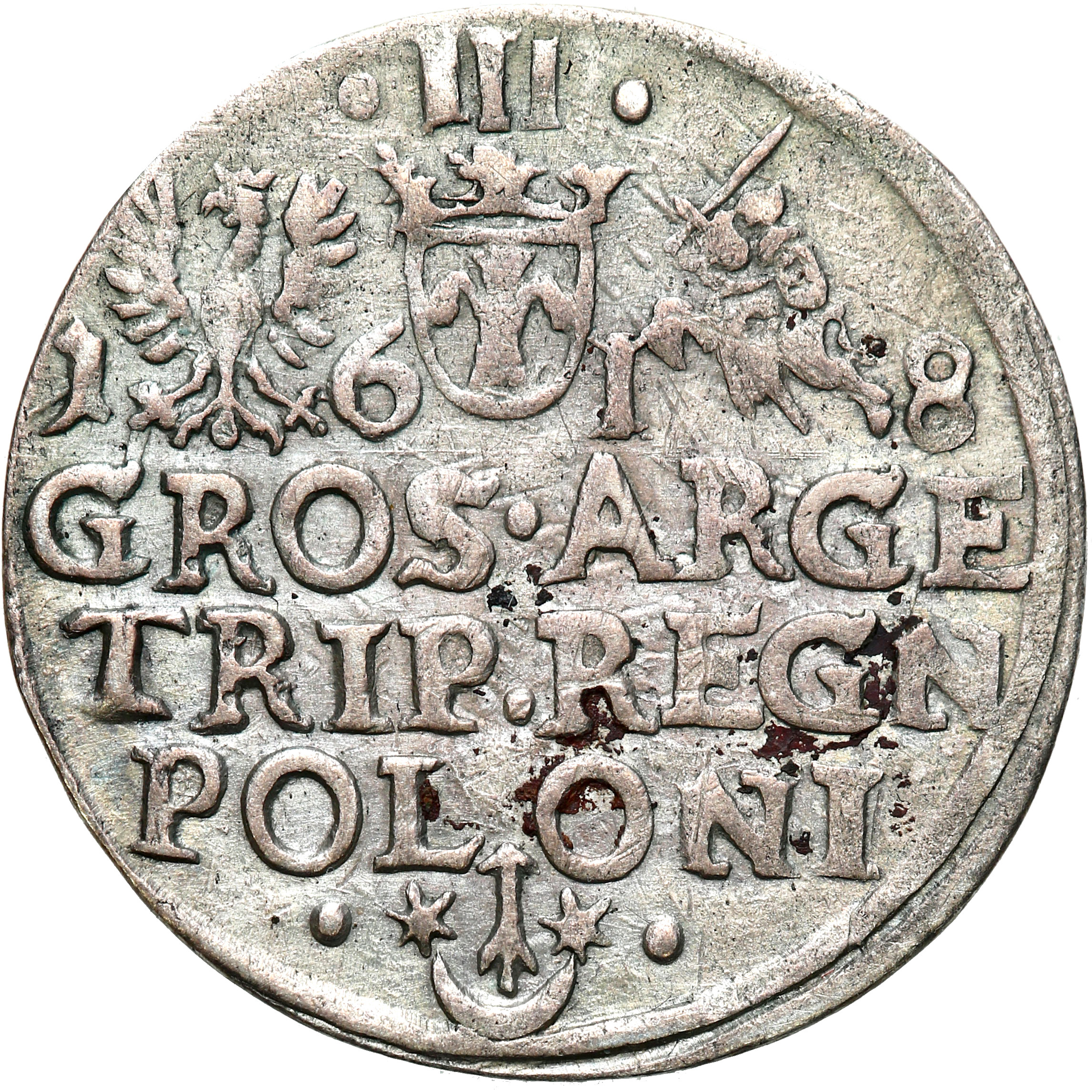 Zygmunt III Waza, Trojak (3 grosze) 1618, Kraków